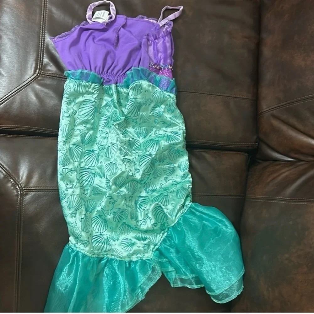The Little Mermaid Ariel costume girls seashell embellished costume dress up